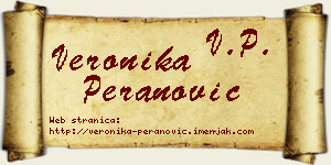 Veronika Peranović vizit kartica